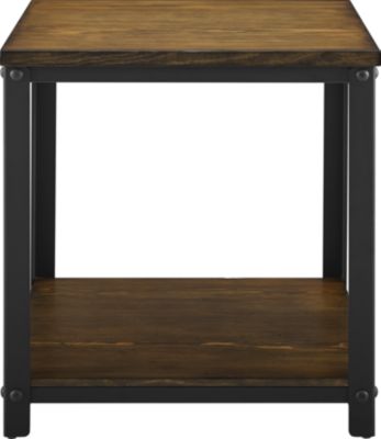 Steve Silver Logan Hand Burnished Mocha Finish Lift Top Cocktail Table 