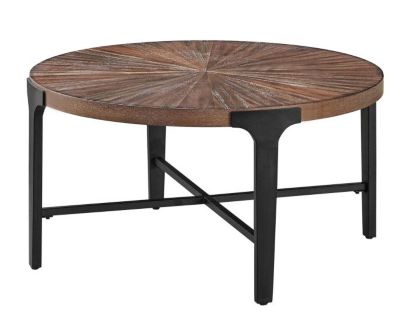 Steve Silver Chevron Round Cocktail Table