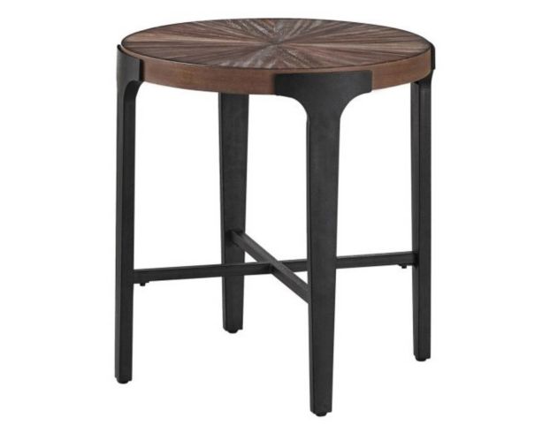 Steve Silver Chevron Round End Table large image number 2
