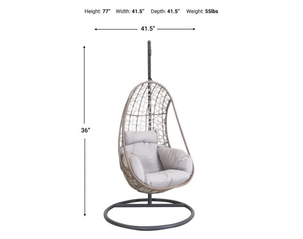 Steve Silver Cayden Hanging Basket Chair