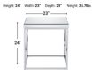 Steve Silver Evelyn Silver End Table small image number 6