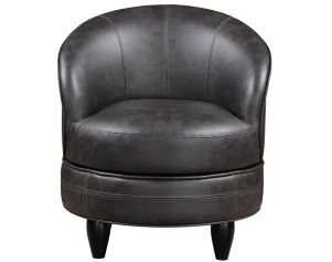 Steve Silver Sophia Gray Faux Leather Swivel Chair