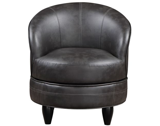 Steve Silver Sophia Gray Faux Leather Swivel Chair large image number 1