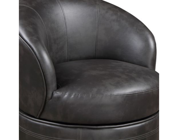 Steve Silver Sophia Gray Faux Leather Swivel Chair large image number 6