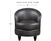 Steve Silver Sophia Gray Faux Leather Swivel Chair small image number 9