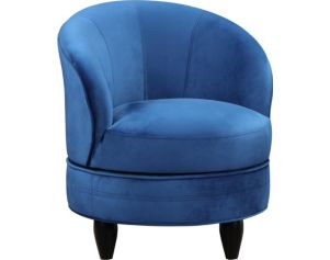 Steve Silver Sophia Blue Velvet Swivel Chair