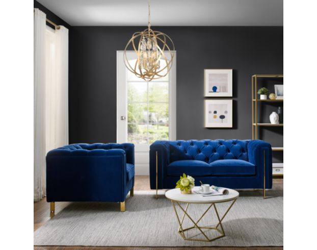 Steve Silver Charlene Blue Sofa large image number 7