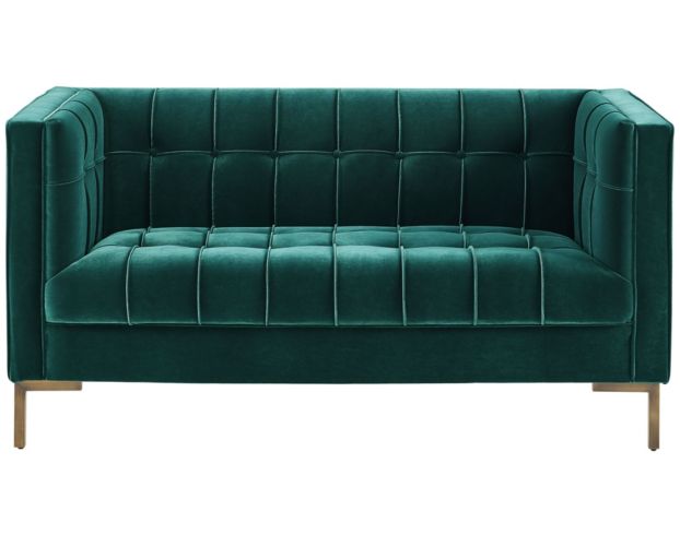 Steve Silver Isaac Green Velvet Loveseat large image number 1