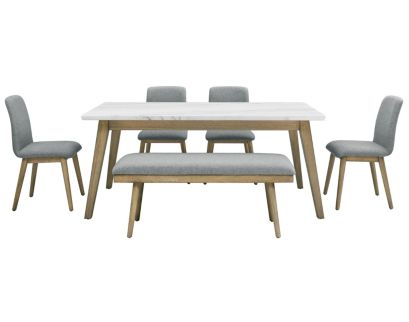 Steve Silver Vida Gray 6-Piece Dining Set