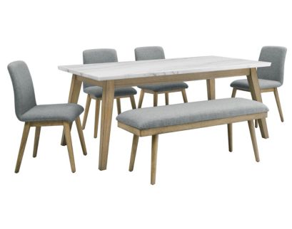 Steve Silver Vida Gray 6-Piece Dining Set