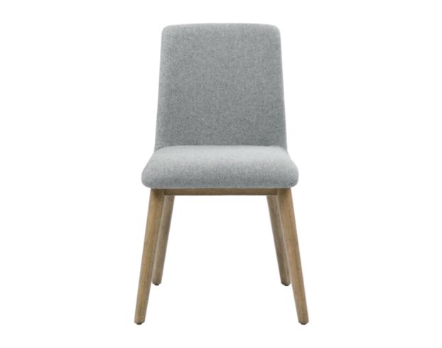 Grey dining chair with silver online legs