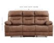 Steve Silver Rudger Brown Reclining Sofa small image number 9