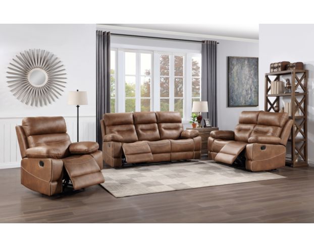 Steve Silver Rudger Brown Reclining Loveseat large image number 2