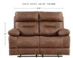 Steve Silver Rudger Brown Reclining Loveseat small image number 8