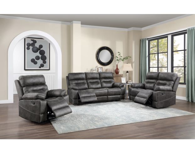 Gray deals reclining loveseat