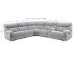 Steve Silver Park City 6-Piece Power Reclining Sectional small image number 10