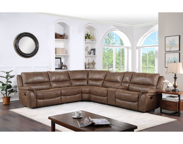 Steve Silver Lehi 6-Piece Reclining Brindle Sectional large image number 2