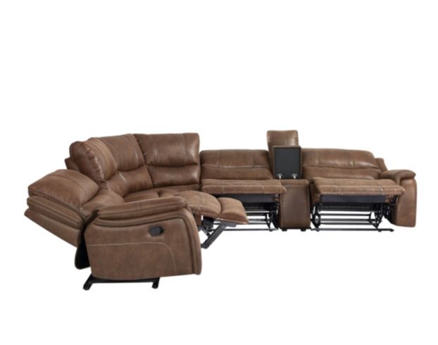 Steve Silver Lehi 6-Piece Reclining Brindle Sectional large image number 4