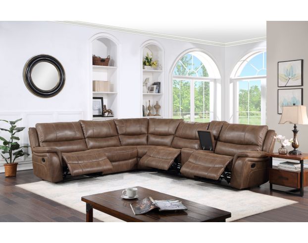 Steve Silver Lehi 6-Piece Reclining Brindle Sectional large image number 5