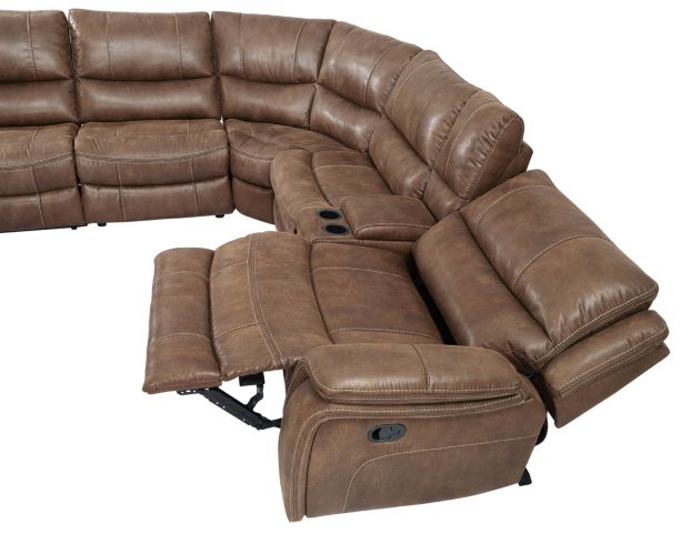 Steve Silver Lehi 6-Piece Reclining Brindle Sectional large image number 7