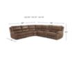 Steve Silver Lehi 6-Piece Reclining Brindle Sectional small image number 10