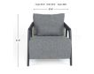 Stitch Seating Serena Charcoal Accent Chair small image number 11