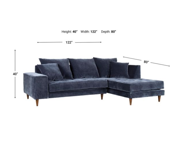 Stitch Seating Ammaci 2PC Indigo Sectional large image number 12