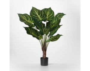 Sullivans 36-Inch Artificial Veined Zebra Palm Plant