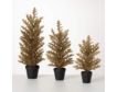 Sullivans Gold Potted Pine Tree (Set of 3) small image number 2