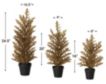 Sullivans Gold Potted Pine Tree (Set of 3) small image number 6