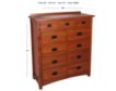 Surewood Oak Mission 11-Drawer Chest small image number 2