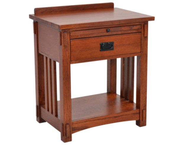 Surewood Oak Mission 1-Drawer Open Nightstand large image number 1