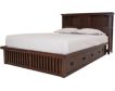 Surewood Oak Mission Chocolate Queen Storage Bed small image number 1