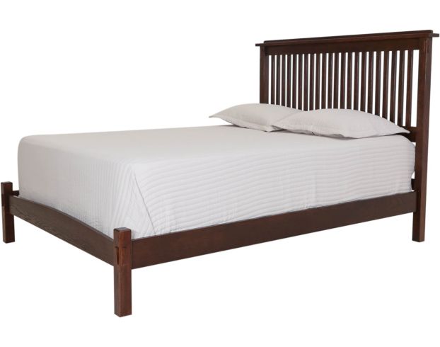 Surewood Oak Chocolate Queen Low Profile Bed large image number 1