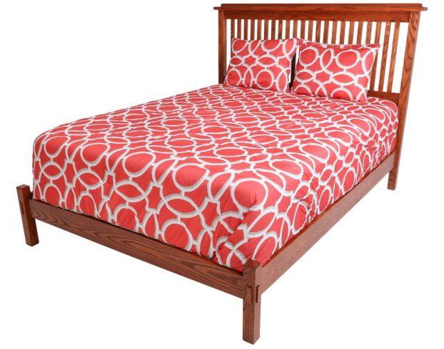 Surewood Oak Mission King Low-Profile Bed large image number 1