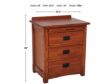 Surewood Oak Mission 3-Drawer Nightstand small image number 2