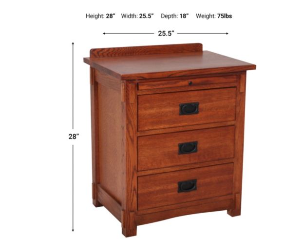 Mission style oak deals nightstands