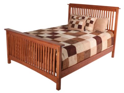 Surewood Oak Mission Queen Bed, Mission Style Bed Frame Queen
