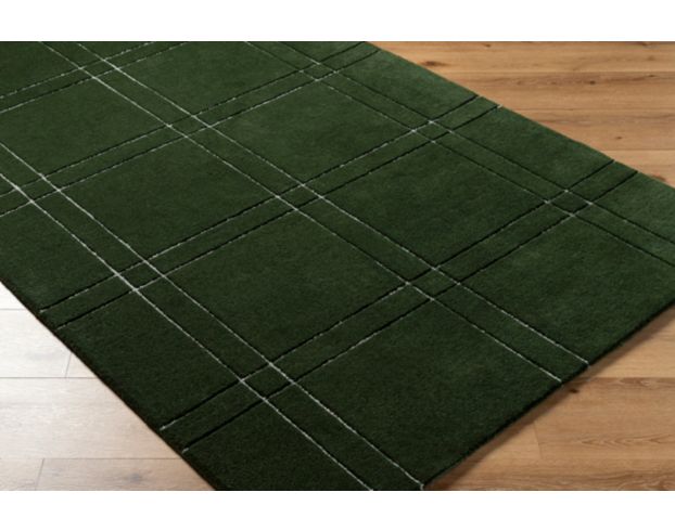 Surya Carpets, Inc Brook Green Plaid 5 x 7.6 Rug large image number 5