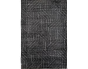 Surya Carpets, Inc Hightower Charcoal Black and White 6 X 9 Rug