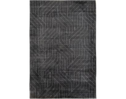 Surya Carpets, Inc Hightower Charcoal Black and White 6 X 9 Rug