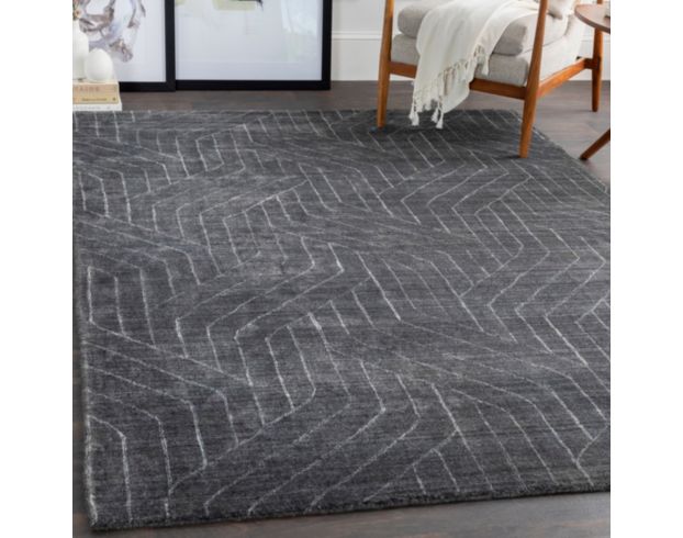 Surya Carpets, Inc Hightower Charcoal Black and White 6 X 9 Rug large image number 6