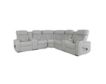 Synergy K2277 Collection Livorno Silver Leather 3-Piece Power Reclining Sectional small image number 1