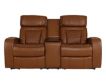 Synergy K2277 Collection Livorno Nutmeg Leather Power Reclining Loveseat with Console small image number 1