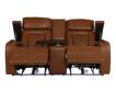 Synergy K2277 Collection Livorno Nutmeg Leather Power Reclining Loveseat with Console small image number 2