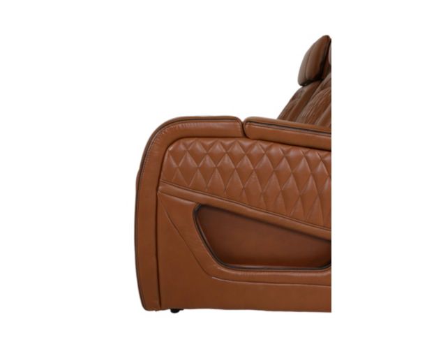 Synergy K2277 Collection Livorno Nutmeg Leather Power Reclining Loveseat with Console large image number 5