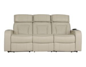 Synergy K2277 Collection Livorno Pearl Leather Power Reclining Sofa with Dropdown Table