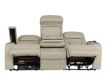 Synergy K2277 Collection Livorno Pearl Leather Power Reclining Sofa with Dropdown Table small image number 2