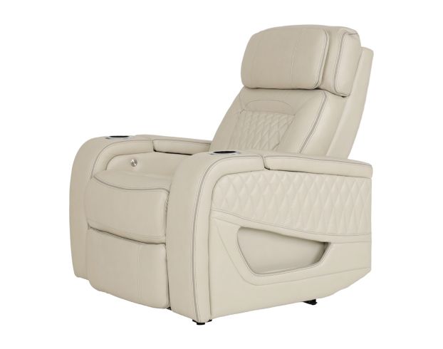 Synergy K2277 Collection Livorno Pearl Leather Power Recliner large image number 4