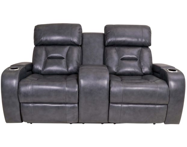 Synergy Transformer Leather Power Recline Console Loveseat large image number 1